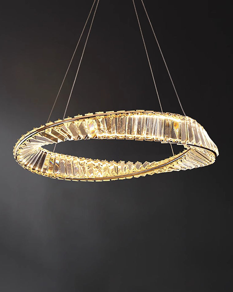 Diff Möbius Crystal Prism Circular Chandelier-DF2191