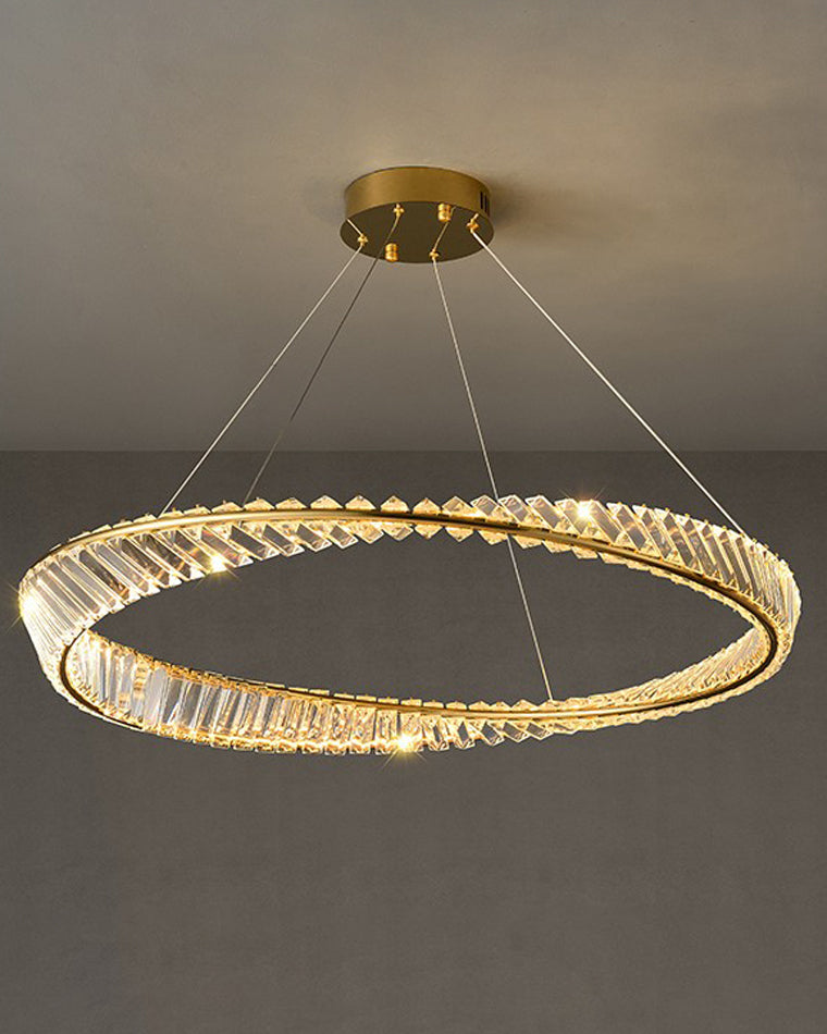 Diff Möbius Crystal Prism Circular Chandelier-DF2191