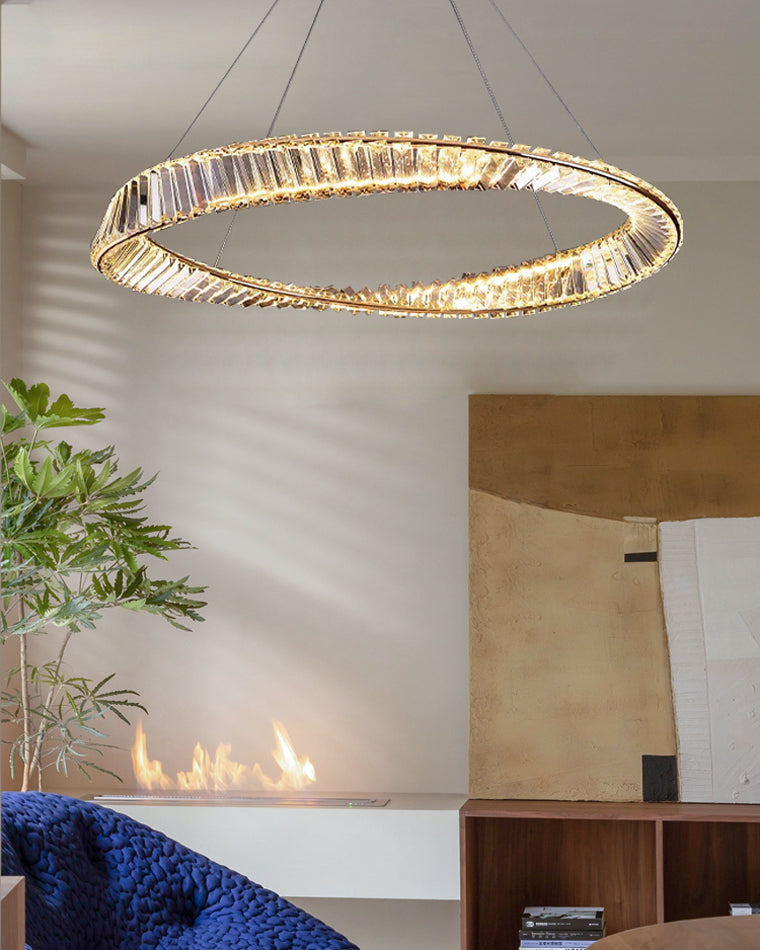 Diff Möbius Crystal Prism Circular Chandelier-DF2191