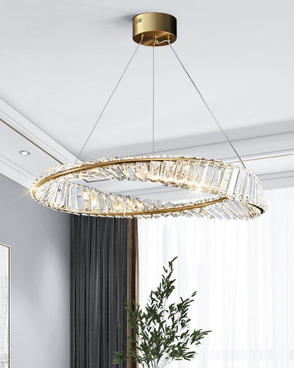 Diff Möbius Crystal Prism Circular Chandelier-DF2191