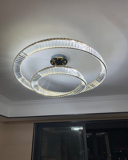 Diff Möbius Crystal Prism Circular Chandelier-DF2191