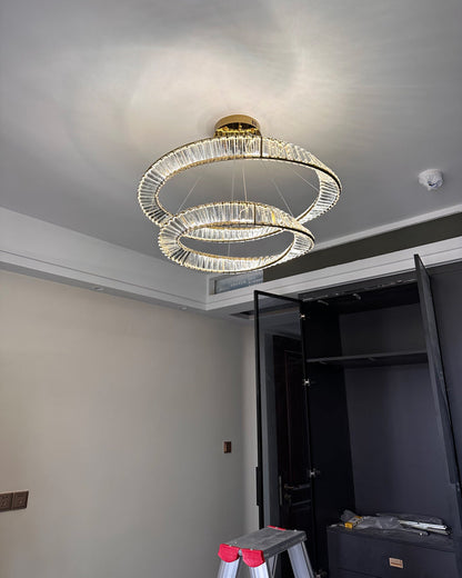 Diff Möbius Crystal Prism Circular Chandelier-DF2191