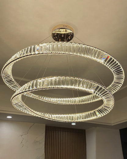 Diff Möbius Crystal Prism Circular Chandelier-DF2191