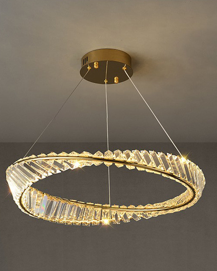 Diff Möbius Crystal Prism Circular Chandelier-DF2191