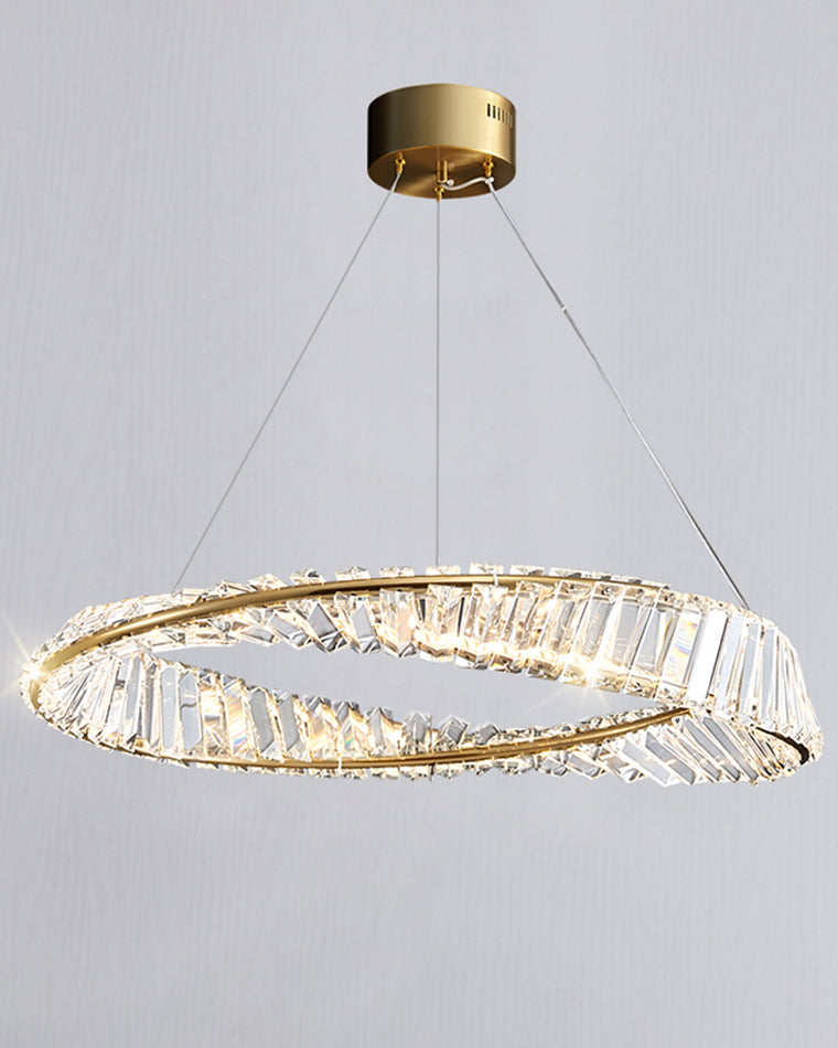 Diff Möbius Crystal Prism Circular Chandelier-DF2191