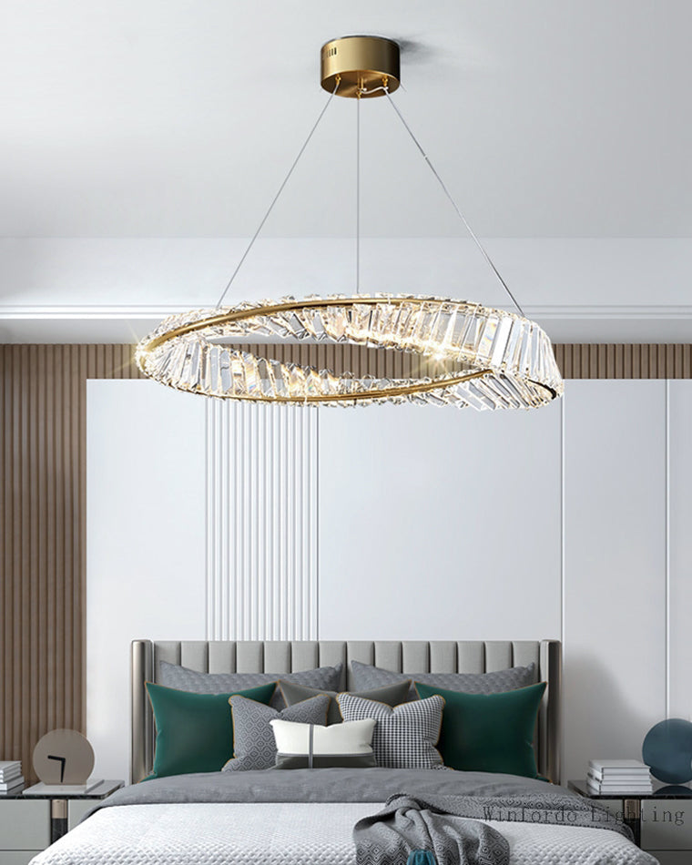 Diff Möbius Crystal Prism Circular Chandelier-DF2191