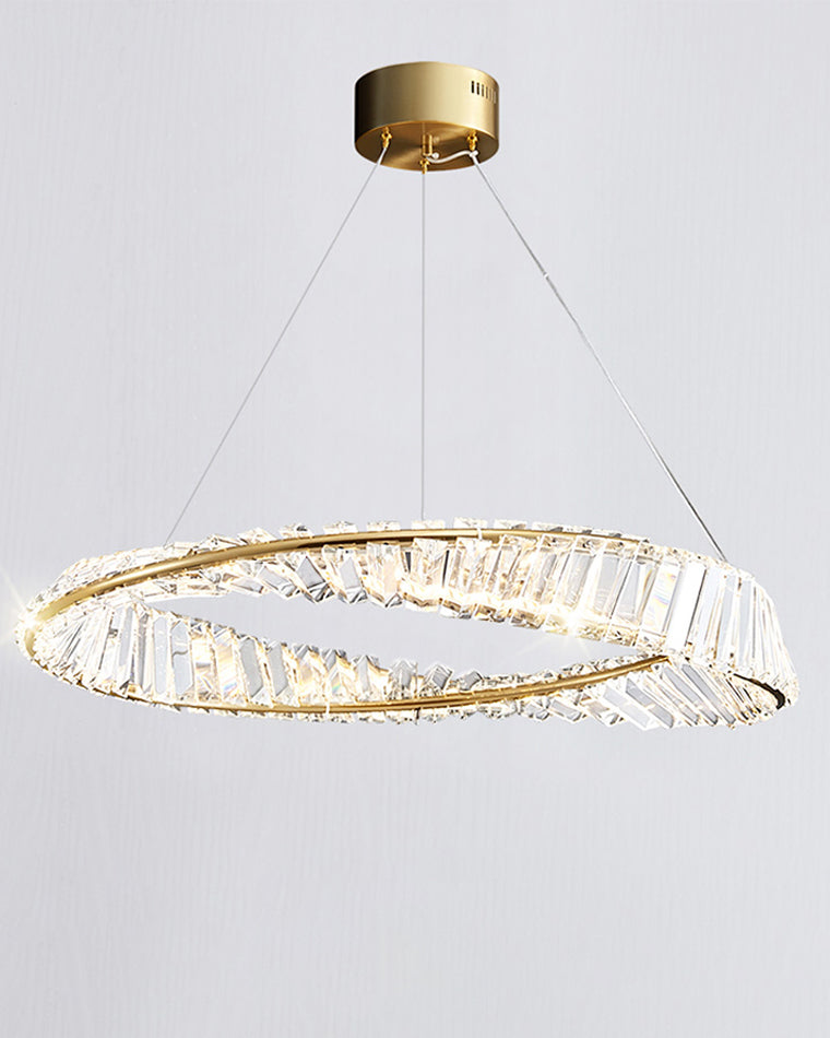 Diff Möbius Crystal Prism Circular Chandelier-DF2191