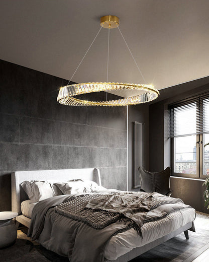 Diff Möbius Crystal Prism Circular Chandelier-DF2191