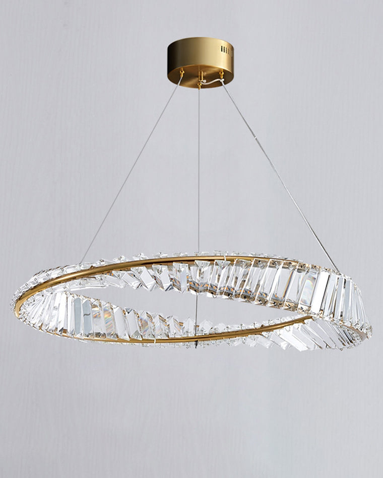 Diff Möbius Crystal Prism Circular Chandelier-DF2191