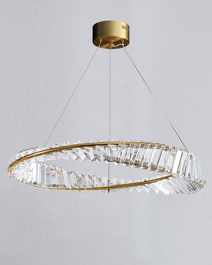 Diff Möbius Crystal Prism Circular Chandelier-DF2191