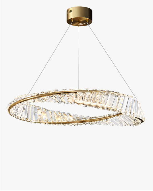 Diff Möbius Crystal Prism Circular Chandelier-DF2191