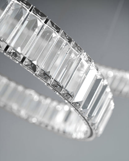 Diff 2 Tier Crystal Prism Circular Chandelier-DF2192