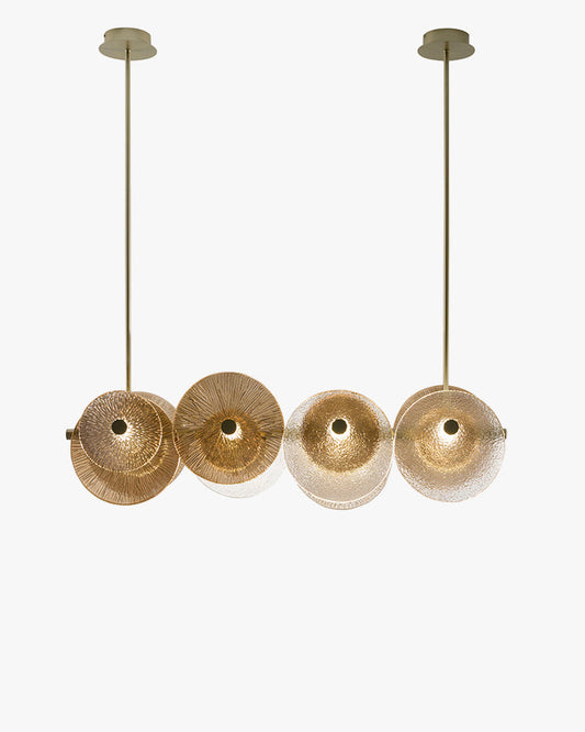 Diff Textured Glass Disc Chandelier-DF2194