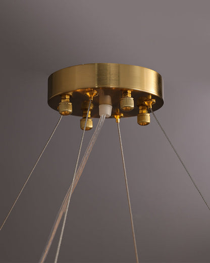 Diff Frosted Glass Feather Chandelier-DF2196