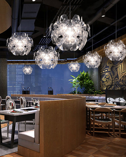 Diff Mirrored Lucite Chandelier-DF2197