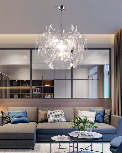 Diff Mirrored Lucite Chandelier-DF2197