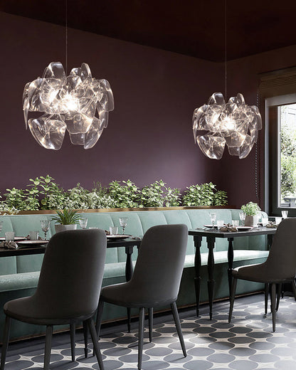 Diff Mirrored Lucite Chandelier-DF2197