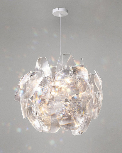 Diff Mirrored Lucite Chandelier-DF2197