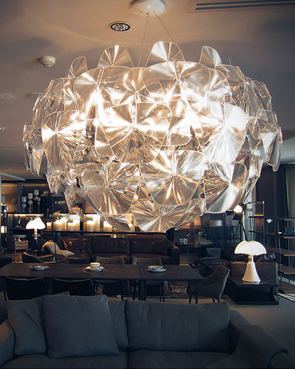 Diff Mirrored Lucite Chandelier-DF2197