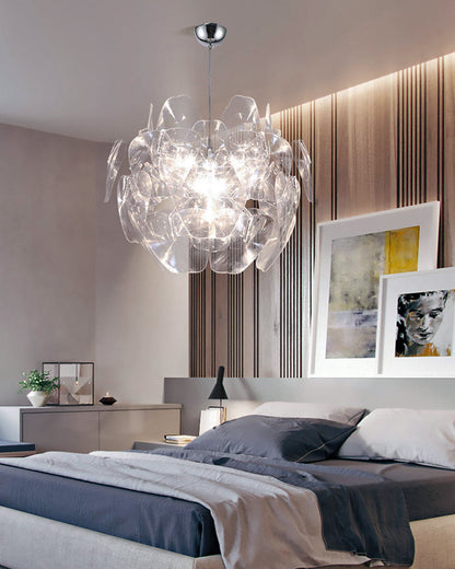Diff Mirrored Lucite Chandelier-DF2197