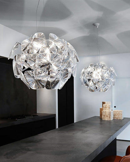 Diff Mirrored Lucite Chandelier-DF2197