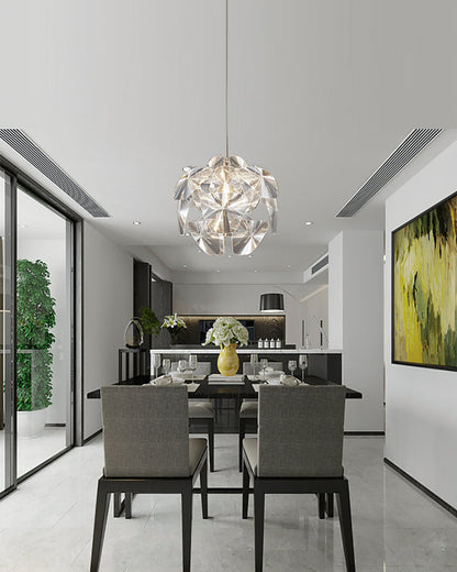 Diff Mirrored Lucite Chandelier-DF2197