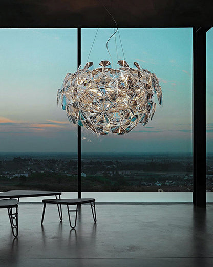 Diff Mirrored Lucite Chandelier-DF2197