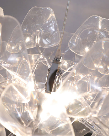 Diff Mirrored Lucite Chandelier-DF2197