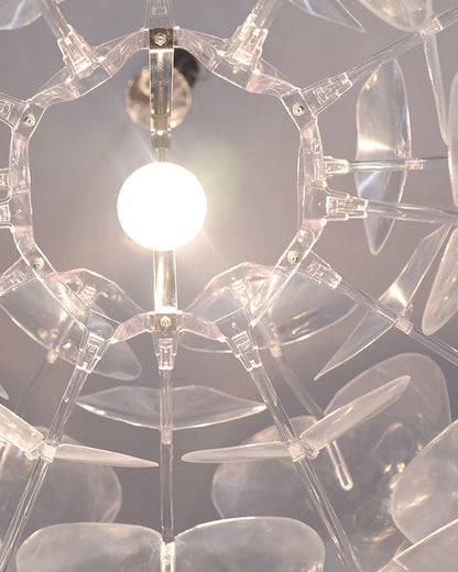 Diff Mirrored Lucite Chandelier-DF2197