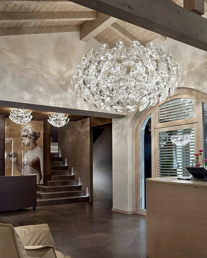Diff Mirrored Lucite Chandelier-DF2197