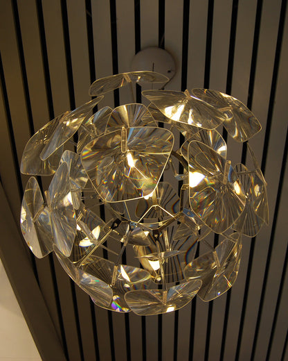 Diff Mirrored Lucite Chandelier-DF2197