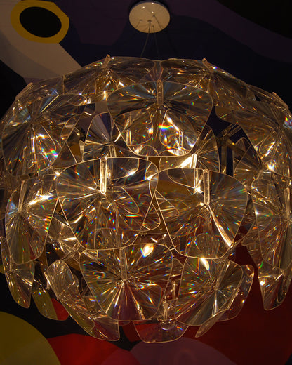 Diff Mirrored Lucite Chandelier-DF2197