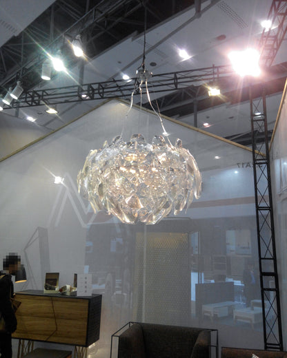 Diff Mirrored Lucite Chandelier-DF2197