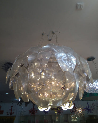 Diff Mirrored Lucite Chandelier-DF2197