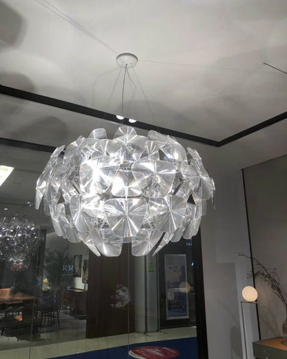 Diff Mirrored Lucite Chandelier-DF2197