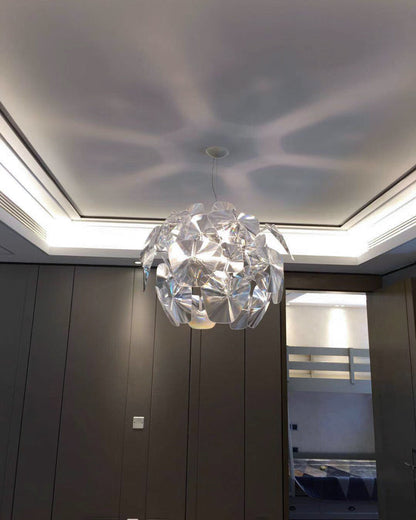 Diff Mirrored Lucite Chandelier-DF2197