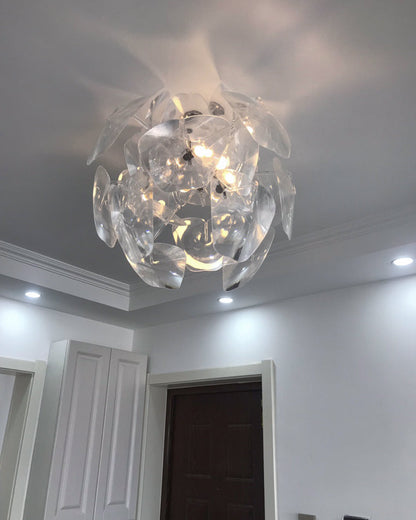 Diff Mirrored Lucite Chandelier-DF2197