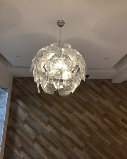Diff Mirrored Lucite Chandelier-DF2197