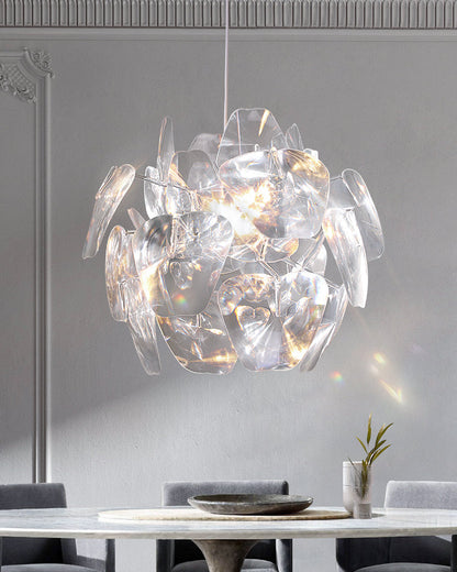Diff Mirrored Lucite Chandelier-DF2197