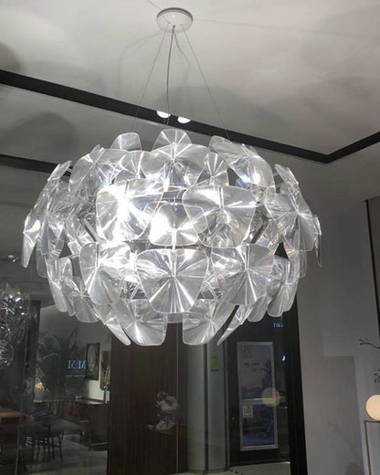 Diff Mirrored Lucite Chandelier-DF2197