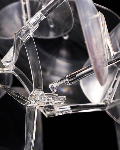 Diff Mirrored Lucite Chandelier-DF2197