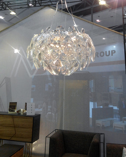 Diff Mirrored Lucite Chandelier-DF2197