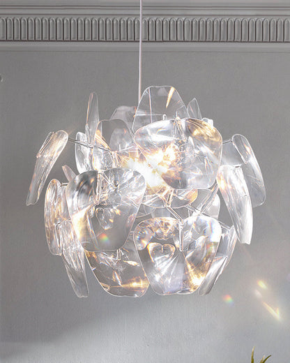 Diff Mirrored Lucite Chandelier-DF2197