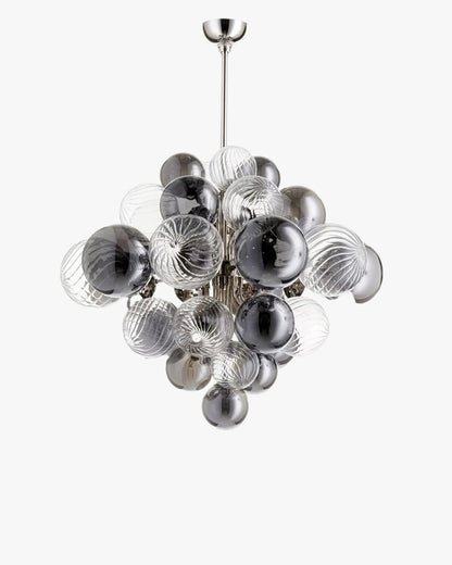 Diff Smoked Glass Bubble Chandelier-DF2198