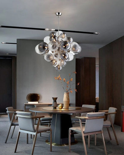 Diff Smoked Glass Bubble Chandelier-DF2198