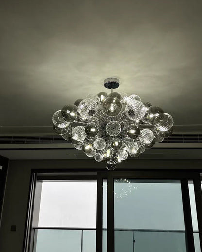 Diff Smoked Glass Bubble Chandelier-DF2198