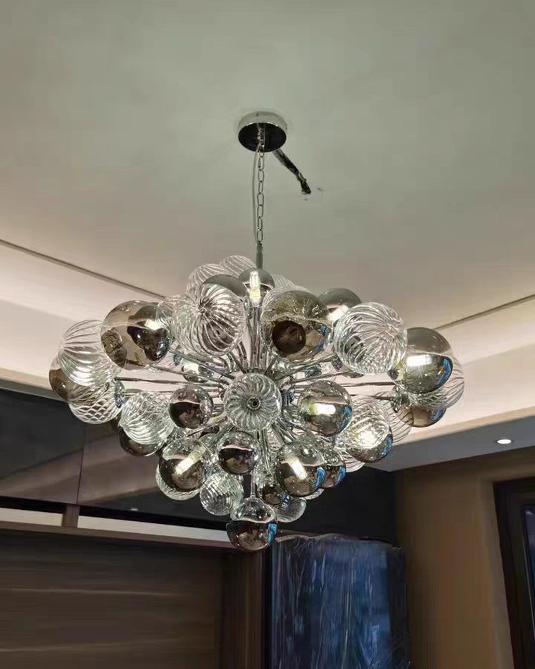 Diff Smoked Glass Bubble Chandelier-DF2198