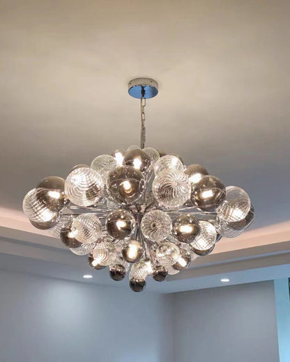 Diff Smoked Glass Bubble Chandelier-DF2198