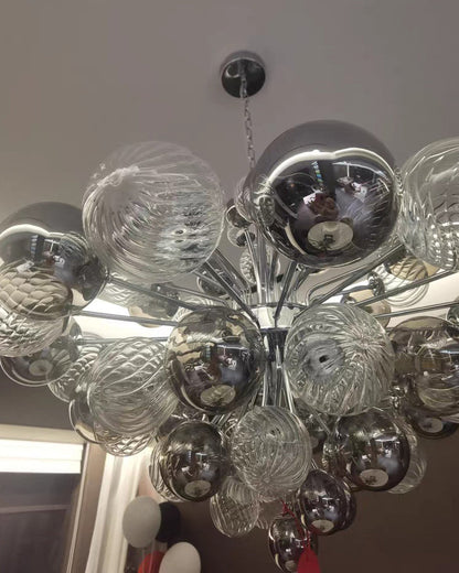 Diff Smoked Glass Bubble Chandelier-DF2198