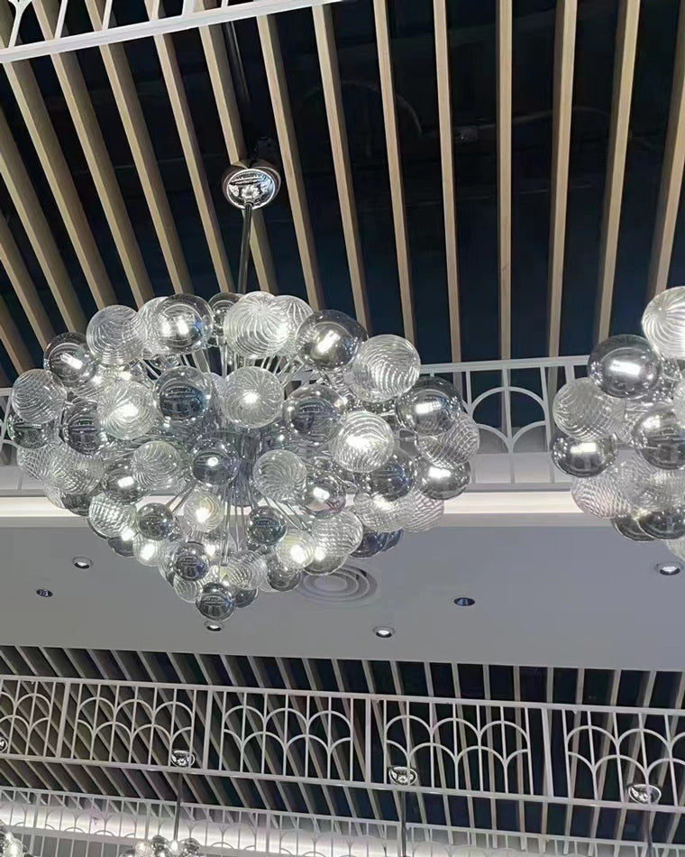 Diff Smoked Glass Bubble Chandelier-DF2198